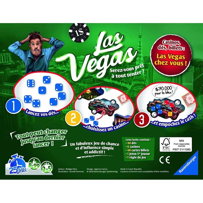 Acheter Las Vegas Jeux De Soci T Ravensburger Le Nuage De Ch