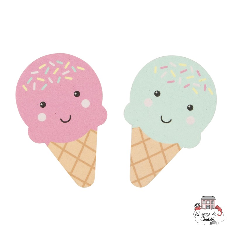 Happy Ice Cream Nail File Pink or Turquoise - S&B-MANI033 - Sass & Belle - Bathroom - Le Nuage de Charlotte