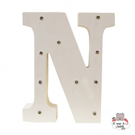 Décoration LED - Alphabet - N - S&B-LUMI020 - Sass & Belle - Luminaires - Le Nuage de Charlotte