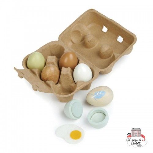 Oeufs en bois - TLT-8285 - Tender Leaf Toys - Epicerie - Le Nuage de Charlotte