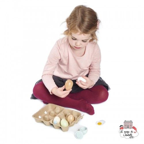 Oeufs en bois - TLT-8285 - Tender Leaf Toys - Epicerie - Le Nuage de Charlotte