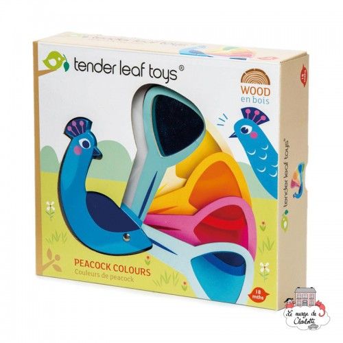 Peacock Colors - TLT-8338 - Tender Leaf Toys - Activity Toys - Le Nuage de Charlotte