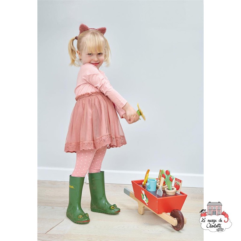 Brouette avec Set de Jardin - TLT-8357 - Tender Leaf Toys - Construction et jardinage - Le Nuage de Charlotte