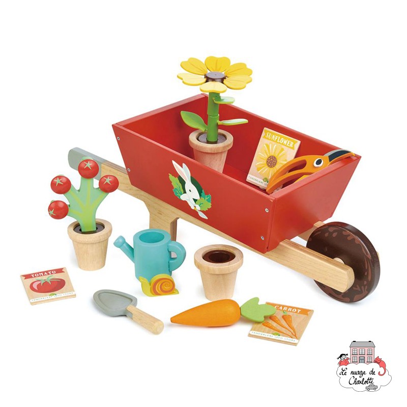 Brouette avec Set de Jardin - TLT-8357 - Tender Leaf Toys - Construction et jardinage - Le Nuage de Charlotte