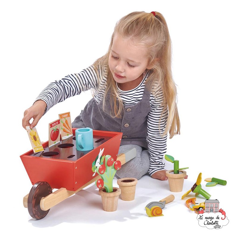 Garden Wheelbarrow Set - TLT-8357 - Tender Leaf Toys - Construction and gardening - Le Nuage de Charlotte