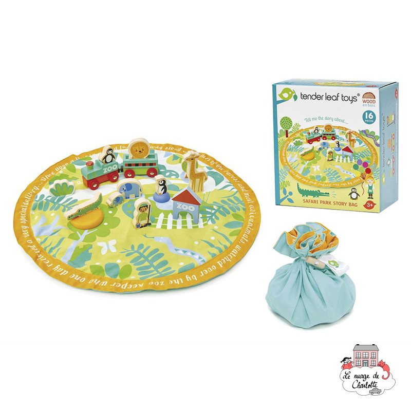 Parc Safari - Sac de Rangement - TLT-8360 - Tender Leaf Toys - Figurines et accessoires - Le Nuage de Charlotte