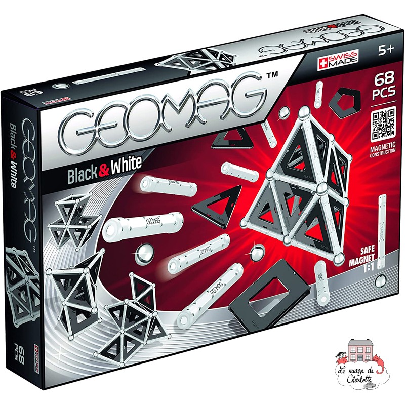 Geomag Black&White 68 - GEO-012 - Geomag - Éléments magnétiques - Le Nuage de Charlotte