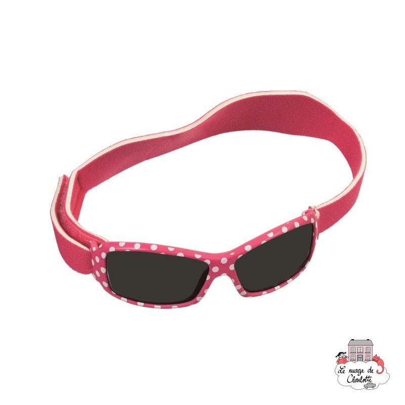 Lunettes de soleil - Rose fuschia à Pois avec lanière - EGT-170399 - Egmont Toys - Lunettes de Soleil - Le Nuage de Charlotte