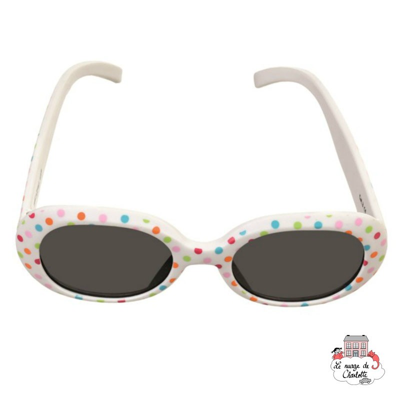 Sunglasses - White & Dots - EGT-170404 - Egmont Toys - Sunglasses - Le Nuage de Charlotte