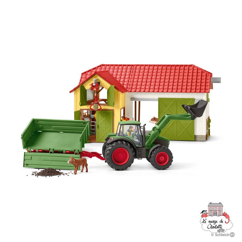 Tractor with trailer - SCH-42379 - Schleich - Figures and accessories - Le Nuage de Charlotte