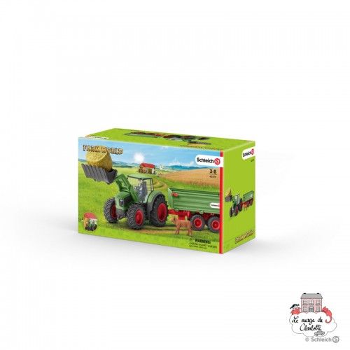 Tracteur avec remorque - SCH-42379 - Schleich - Figurines et accessoires - Le Nuage de Charlotte