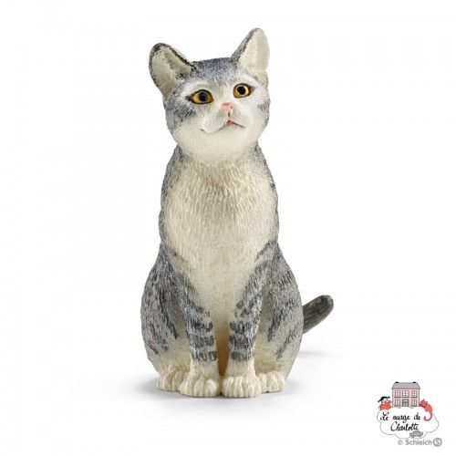 Cat, sitting - SCH-13771-🟢 - Schleich - Figures and accessories - Le Nuage de Charlotte