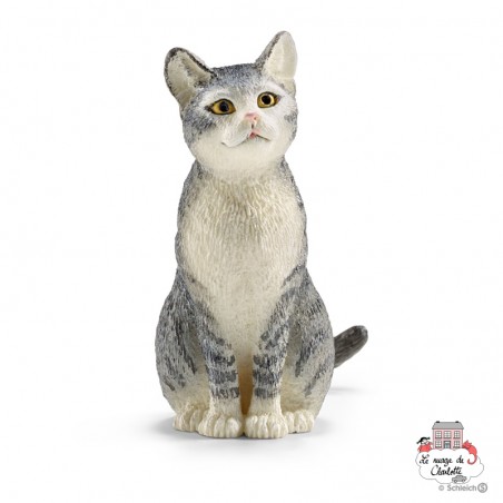 Chat assis - SCH-13771-🟢 - Schleich - Figurines et accessoires - Le Nuage de Charlotte