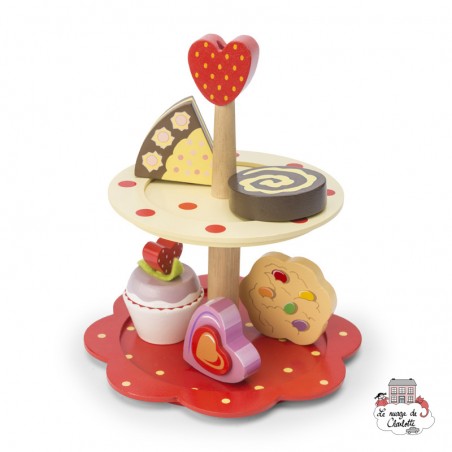 2 Tier Cake Stand Set - LTV-TV309 - Le Toy Van - Play Food - Le Nuage de Charlotte