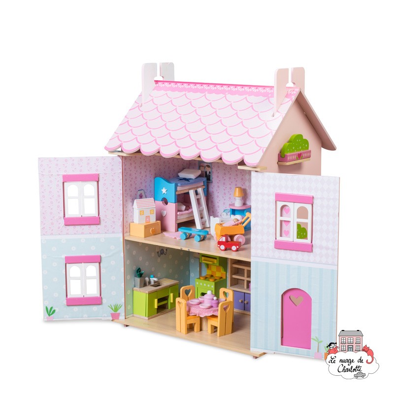 La Première Maison de mes Rêves (meublée) - LTV-H136 - Le Toy Van - Maisons de poupées - Le Nuage de Charlotte