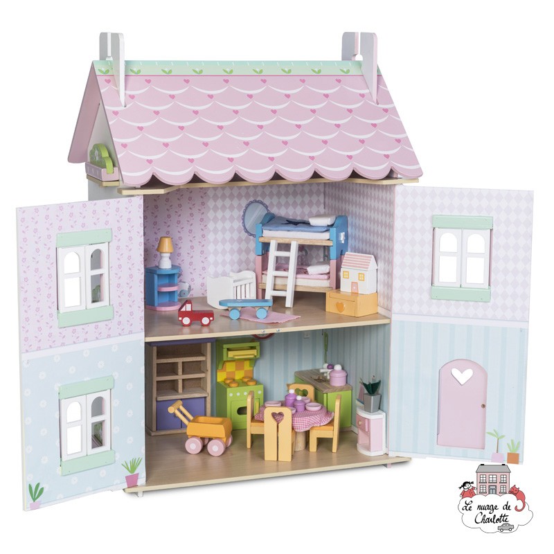 La Maison Joli Coeur (meublée) - LTV-H126 - Le Toy Van - Maisons de poupées - Le Nuage de Charlotte