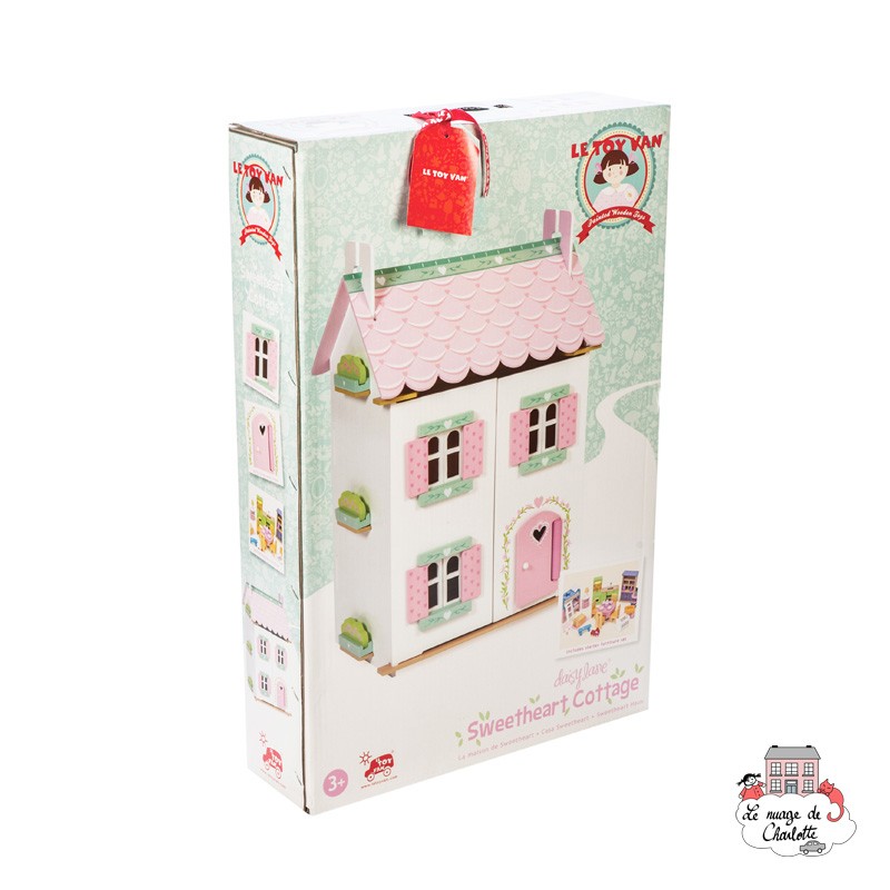 La Maison Joli Coeur (meublée) - LTV-H126 - Le Toy Van - Maisons de poupées - Le Nuage de Charlotte