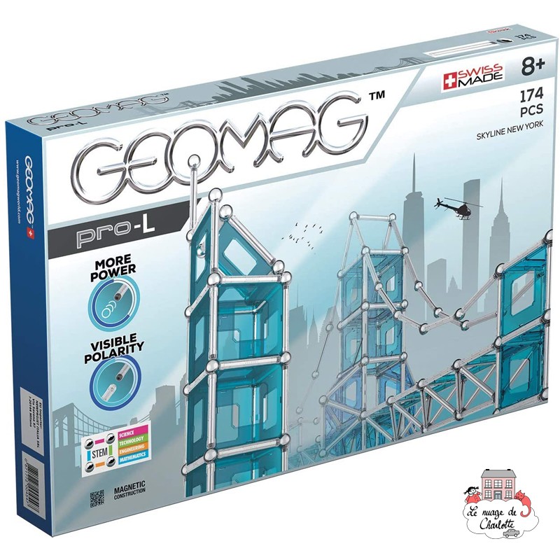 Geomag Pro-L Skyline New York - GEO-027 - Geomag - Éléments magnétiques - Le Nuage de Charlotte