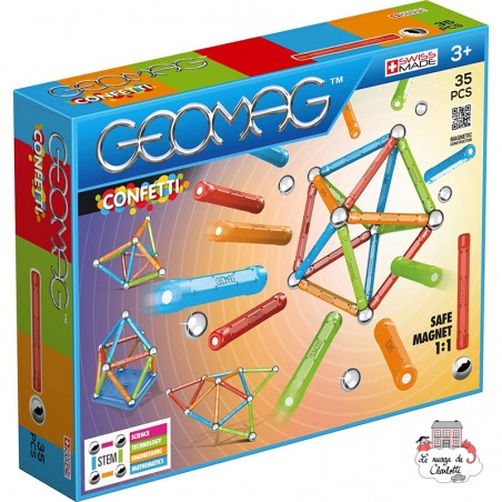 Geomag Confetti 35 - GEO-351 - Geomag - Éléments magnétiques - Le Nuage de Charlotte