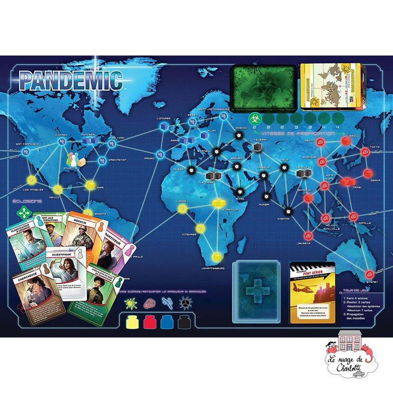 Pandemic - ZMA-70175 - Z-Man - Jeux de société - Le Nuage de Charlotte