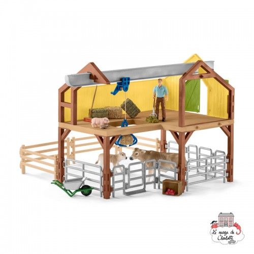 Ferme avec étable et animaux - SCH-42407 - Schleich - Figurines et accessoires - Le Nuage de Charlotte