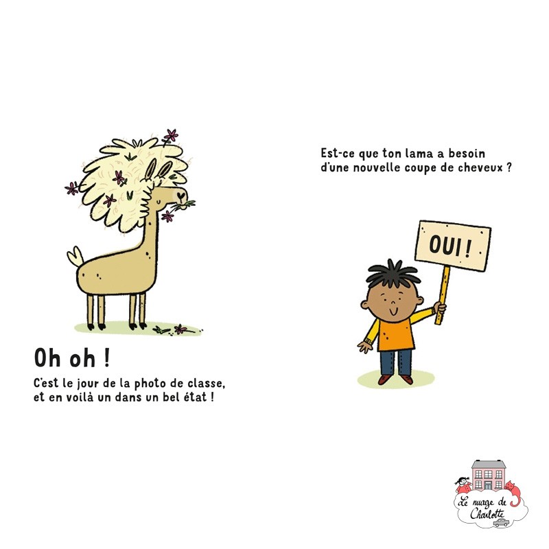 Quand ton lama a besoin d'une nouvelle coupe - AUZ-9782733868249 - Editions Auzou - Preschool - Le Nuage de Charlotte