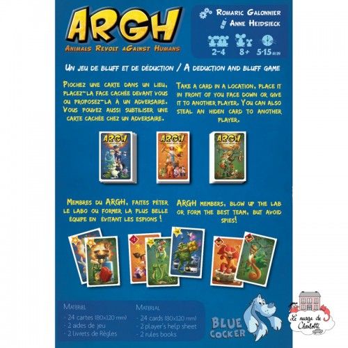 Argh! - BLC-BLUE001 - Blue Cocker - Jeux de société - Le Nuage de Charlotte