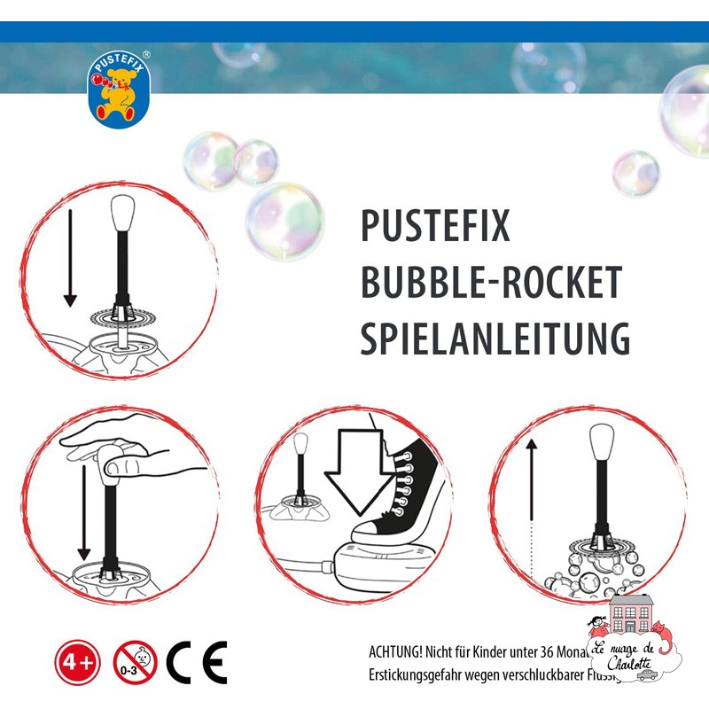 Bubble Rocket - PUST-69645 - Pustefix - Bubbles - Le Nuage de Charlotte