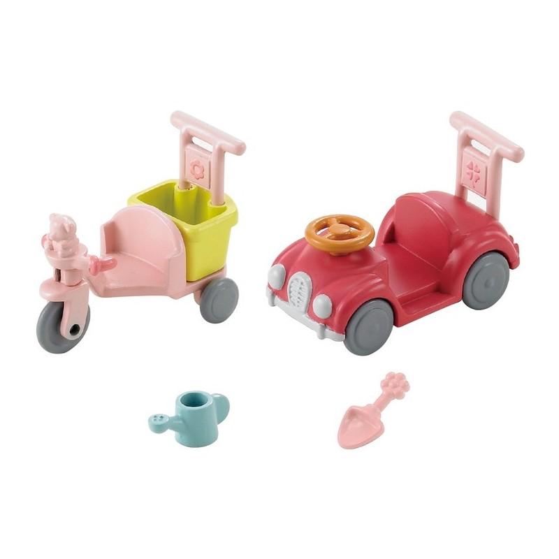 Tricycle et mini voiture bébé - EPO-5040 - Epoch - Sylvanian Families - Le Nuage de Charlotte