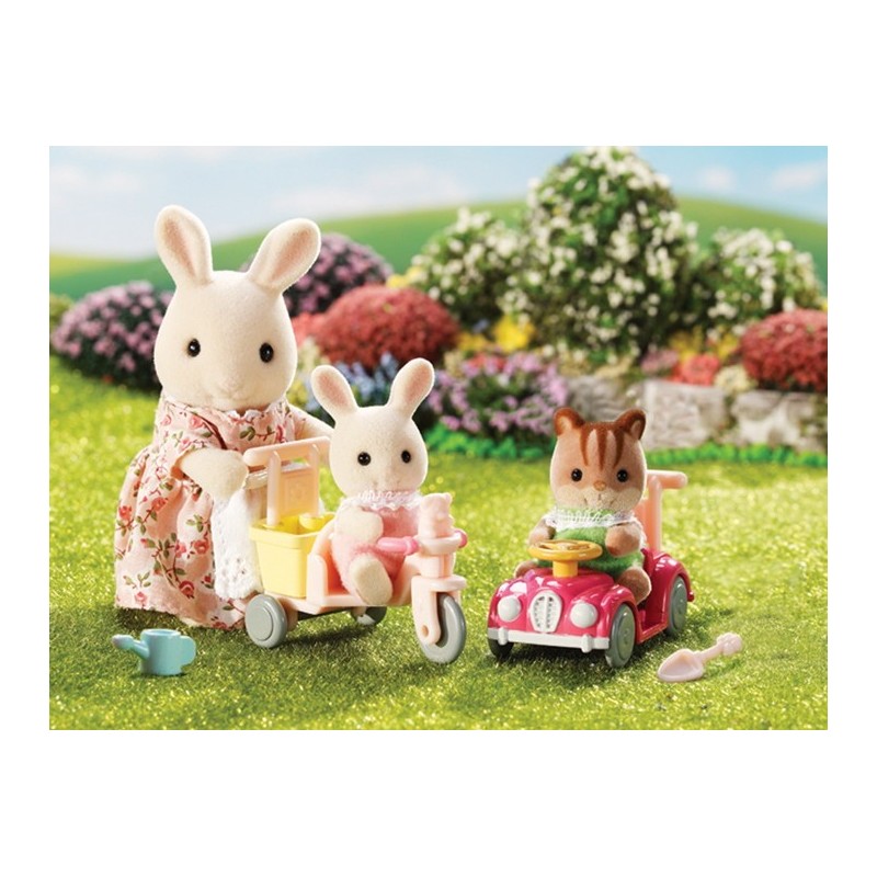 Tricycle et mini voiture bébé - EPO-5040 - Epoch - Sylvanian Families - Le Nuage de Charlotte