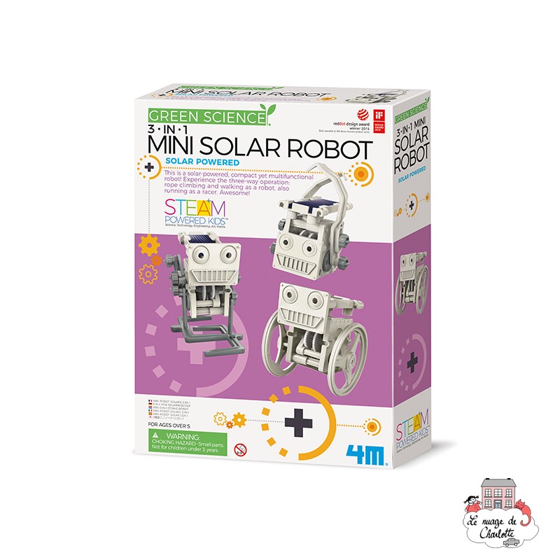 Robot Solaire 3-en-1 - 4M-5663377 - 4M - Coffrets éducatifs - Le Nuage de Charlotte