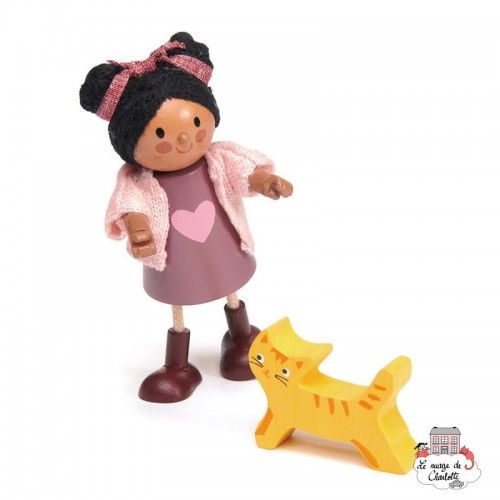 tender leaf Ayana et son Chat - TLT-8148 - Tender Leaf Toys - Maisons de poupées - Le Nuage de Charlotte