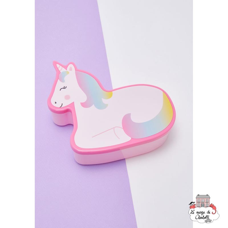 BETTY THE RAINBOW UNICORN SHAPED LUNCH BOX - S&B-MAXI045 - Sass & Belle - Lunch box, snack - Le Nuage de Charlotte