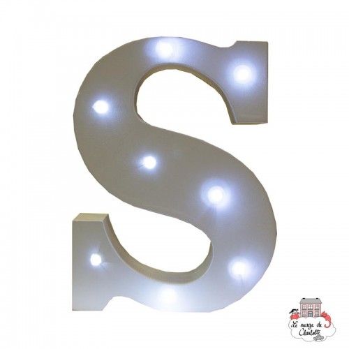 Alphabet LED Light Decoration Letter S - S&B-LUMI024 - Sass & Belle - Lights and night lights - Le Nuage de Charlotte