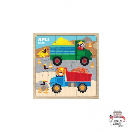 Puzzle en bois - Voiture - APL-15185 - APLI - Puzzle en bois - Le Nuage de Charlotte