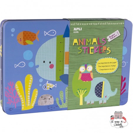 Jeu de Gommettes - Animaux par Angels Navarro - APL-14827 - APLI - Stickers et gommettes - Le Nuage de Charlotte