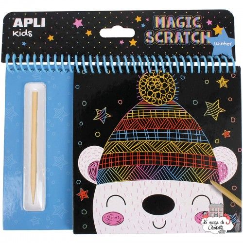 Block of scratch cards Winter - APL-16524 - APLI - Creative boxes - Le Nuage de Charlotte