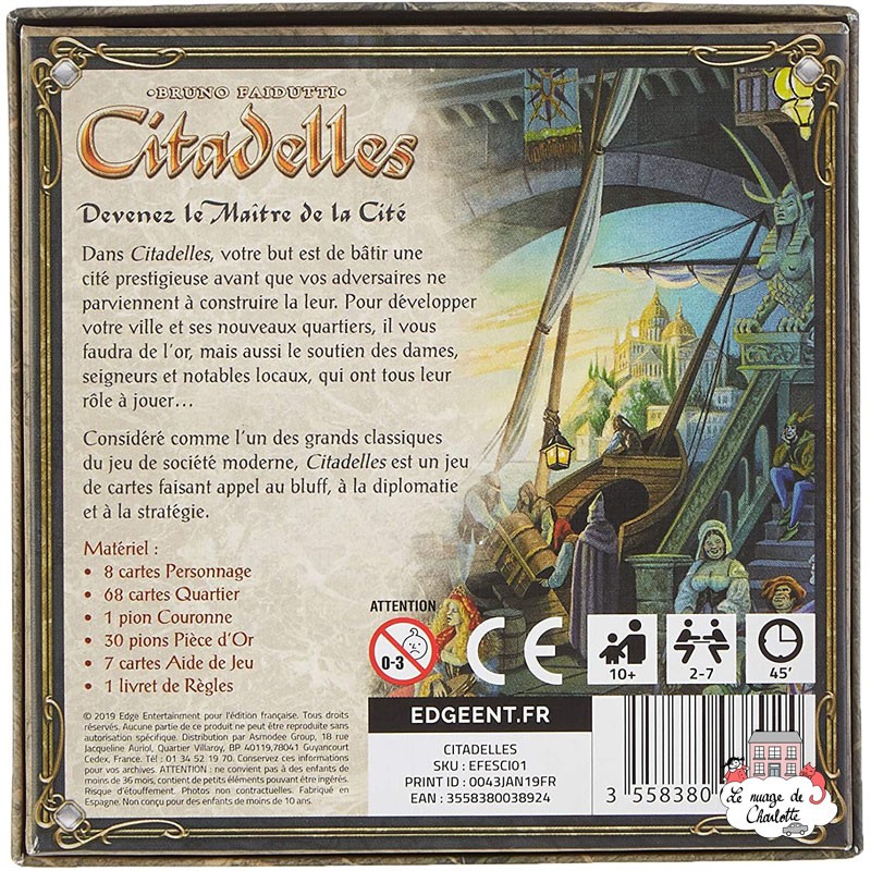 Citadelles - EDG-EDGCTD01DP - Edge - Board Games - Le Nuage de Charlotte