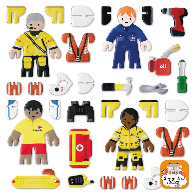 Playpress Set de personnages RNLI - PLP-S0005 - Playpress Toys - Figurines et accessoires - Le Nuage de Charlotte