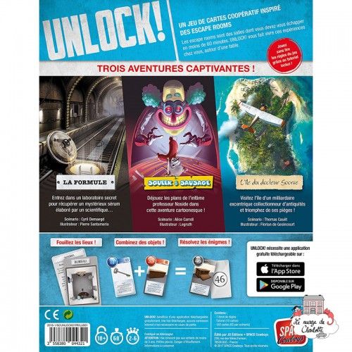 Unlock! - 1 - Escape Adventures - SPC-191068 - Space Cowboys - Jeux de société - Le Nuage de Charlotte