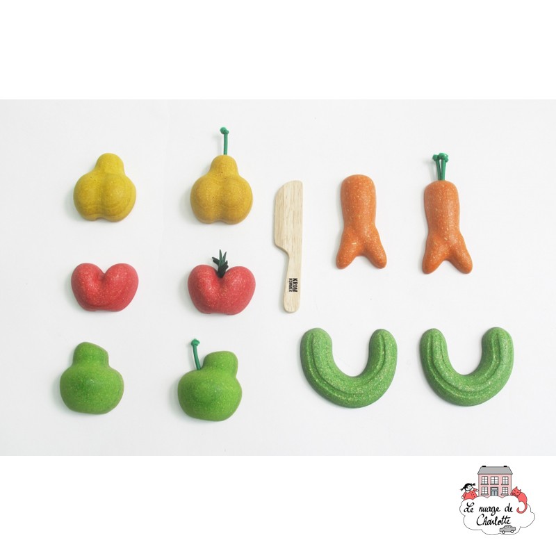 Wonky Fruit & Vegetables - PLT-3495 - PlanToys - Play Food - Le Nuage de Charlotte