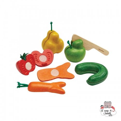 Fruits et légumes Wonky - PLT-3495 - PlanToys - Epicerie - Le Nuage de Charlotte