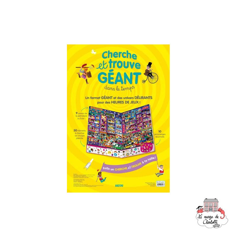 Cherche et trouve géant - Dans le temps - AUZ-9782733825877 - Editions Auzou - Activity Books - Le Nuage de Charlotte