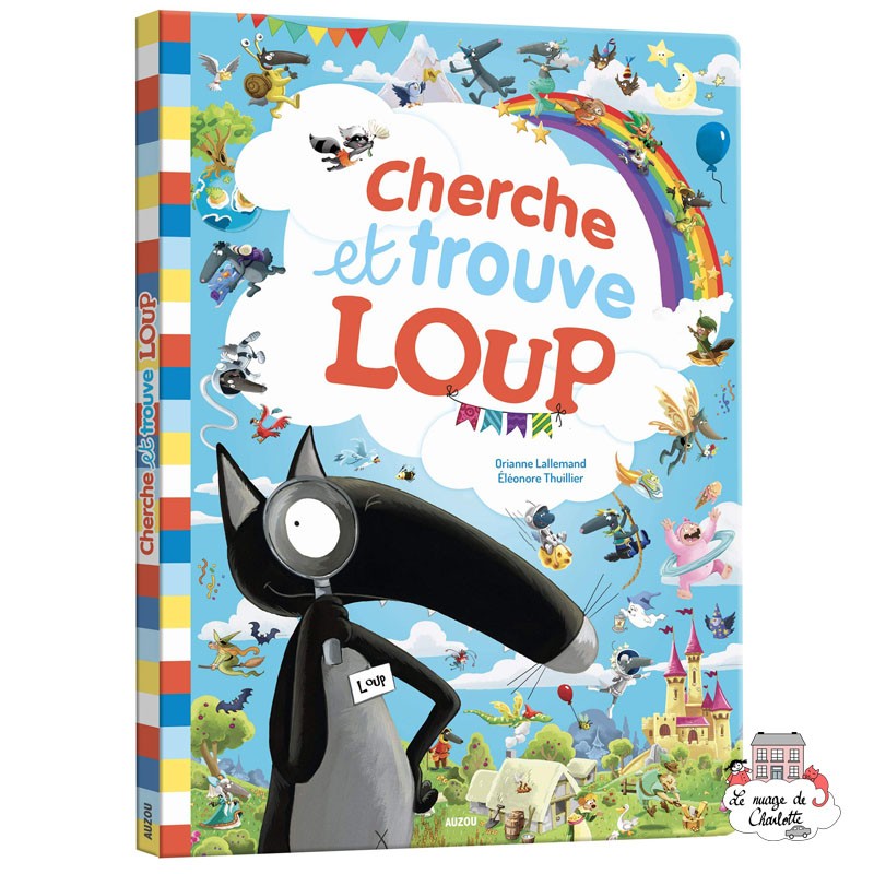 Cherche et trouve géant - Loup - AUZ-9782733899380 - Editions Auzou - Livres d'Activités - Le Nuage de Charlotte