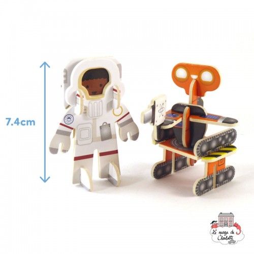 Playpress Set Astronautes & Robots - PLP-S0004 - Playpress Toys - Figurines et accessoires - Le Nuage de Charlotte