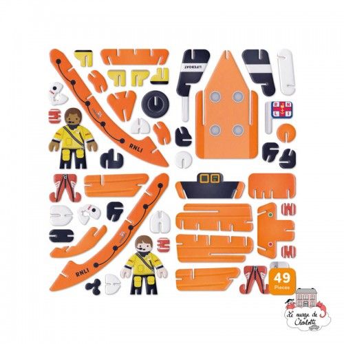 Playpress RNLI Lifeboat Eco Friendly Playset - PLP-M0010 - Playpress Toys - Figures and accessories - Le Nuage de Charlotte