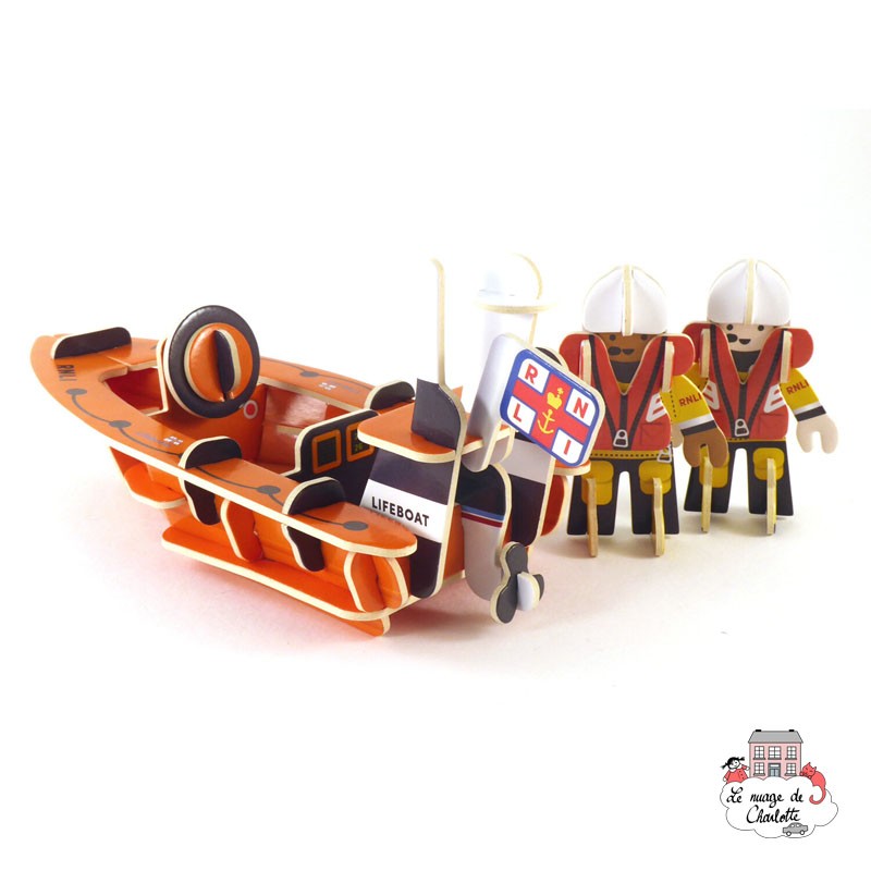 Playpress RNLI Lifeboat Eco Friendly Playset - PLP-M0010 - Playpress Toys - Figures and accessories - Le Nuage de Charlotte