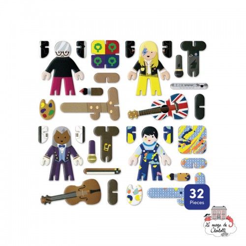 Playpress Set Artistes et interprètes - PLP-S0001 - Playpress Toys - Figurines et accessoires - Le Nuage de Charlotte