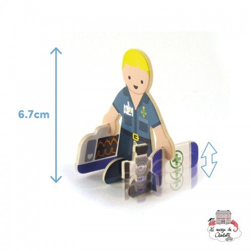 Playpress Set Docteur et Infirmière - PLP-S0003 - Playpress Toys - Figurines et accessoires - Le Nuage de Charlotte