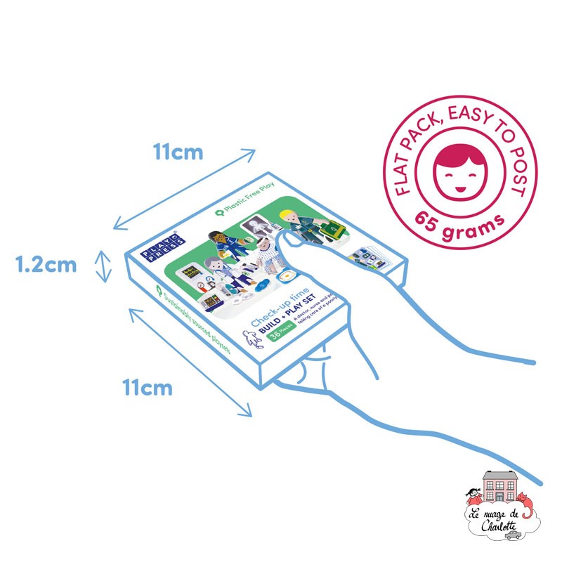 Playpress Set Docteur et Infirmière - PLP-S0003 - Playpress Toys - Figurines et accessoires - Le Nuage de Charlotte